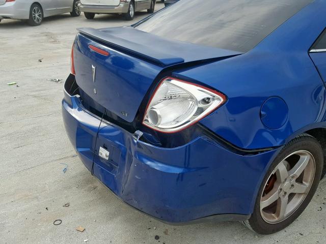 1G2ZH528X54166742 - 2005 PONTIAC G6 GT BLUE photo 9