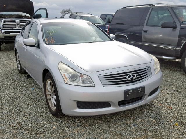 JNKCV61E59M014427 - 2009 INFINITI G37 BASE SILVER photo 1