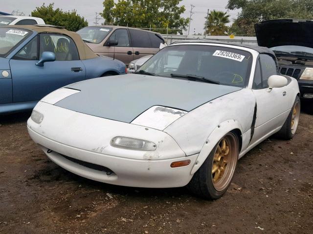 JM1NA3516L0101652 - 1990 MAZDA MX-5 MIATA WHITE photo 2