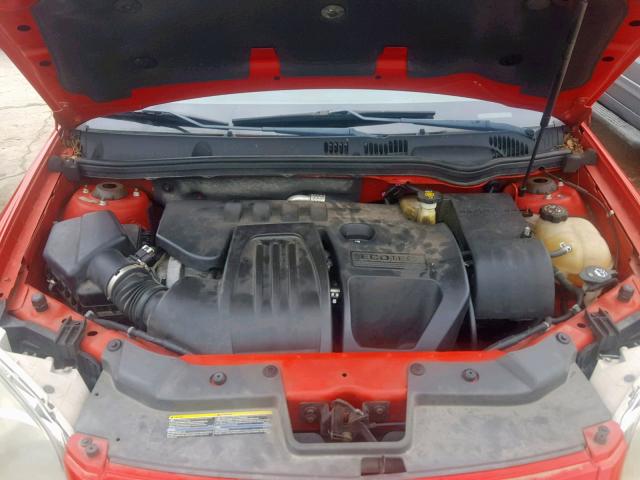 1G2AS18HX97170244 - 2009 PONTIAC G5 RED photo 7