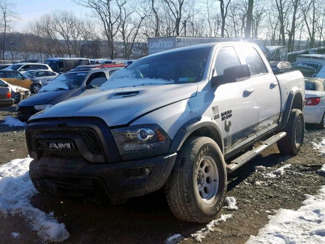 1C6RR7YT5GS233026 - 2016 RAM 1500 REBEL SILVER photo 2