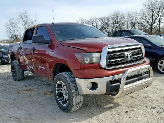 5TFDW5F15AX107194 - 2010 TOYOTA TUNDRA CRE RED photo 1