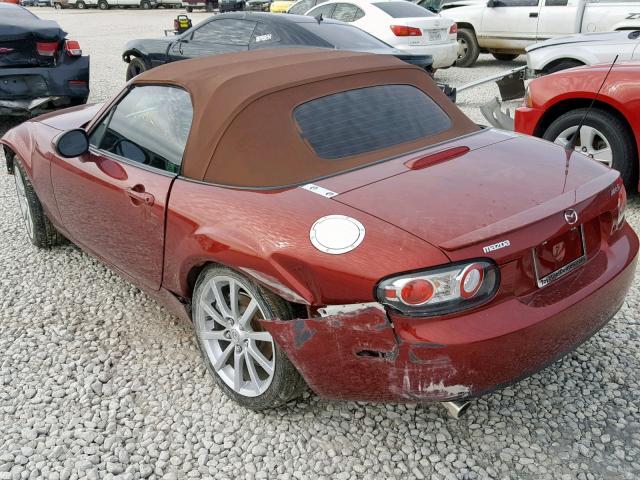 JM1NC25F260119974 - 2006 MAZDA MX-5 MIATA MAROON photo 3