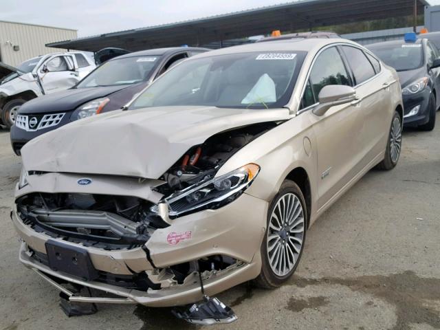 3FA6P0SU5HR294549 - 2017 FORD FUSION TIT GOLD photo 2