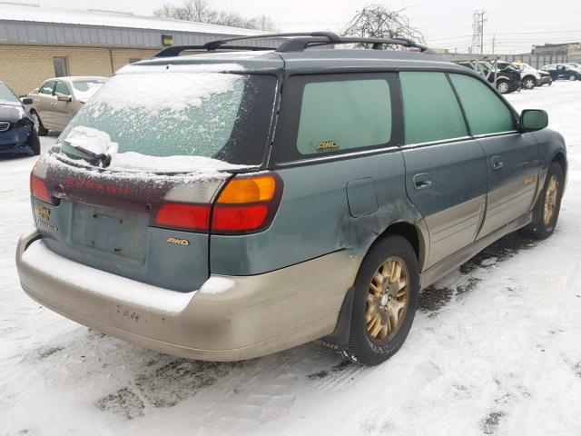 4S3BH806017639797 - 2001 SUBARU LEGACY OUT GREEN photo 4