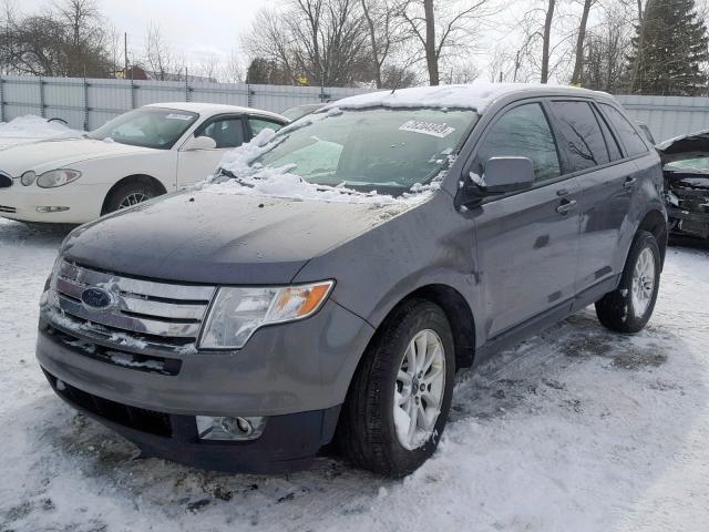 2FMDK3JC0ABB20530 - 2010 FORD EDGE SEL GRAY photo 2