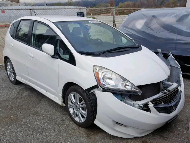 JHMGE8H41AC039149 - 2010 HONDA FIT SPORT WHITE photo 1