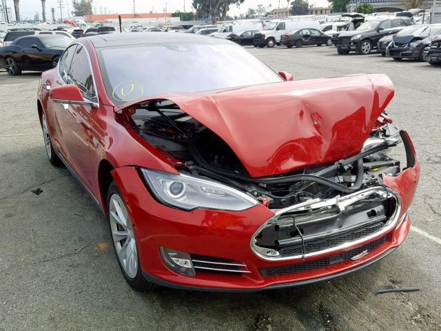 5YJSA1E28GF136958 - 2016 TESLA MODEL S RED photo 1