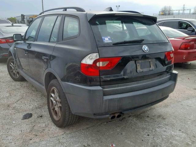 WBXPA73434WC37268 - 2004 BMW X3 2.5I BLACK photo 3