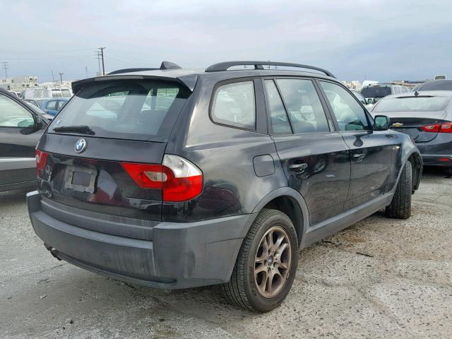 WBXPA73434WC37268 - 2004 BMW X3 2.5I BLACK photo 4