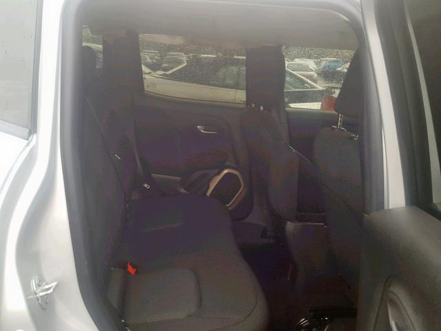 ZACCJAAT3GPE00938 - 2016 JEEP RENEGADE S ვერცხლისფერი ფოტო 6
