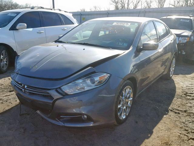 1C3CDFCA2DD714370 - 2013 DODGE DART LIMIT GRAY photo 2