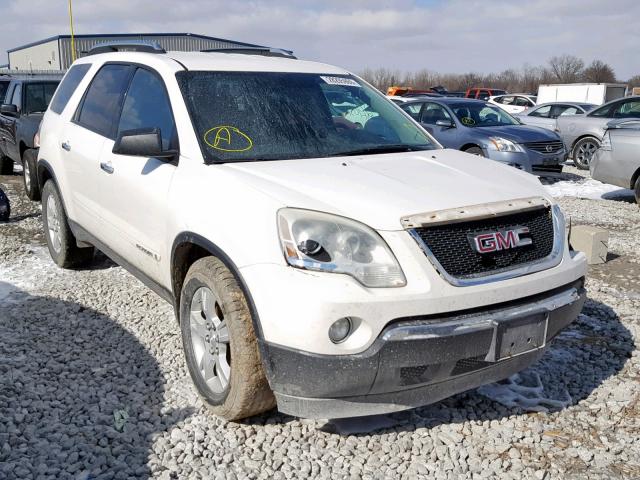 1GKER13708J299493 - 2008 GMC ACADIA SLE WHITE photo 1