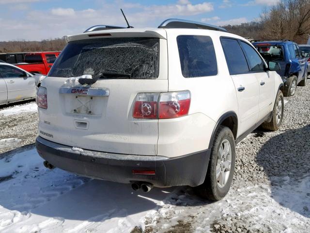 1GKER13708J299493 - 2008 GMC ACADIA SLE WHITE photo 4