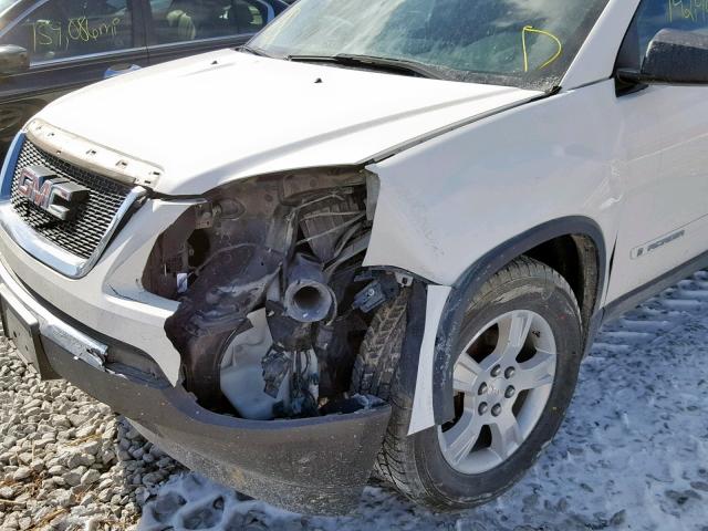 1GKER13708J299493 - 2008 GMC ACADIA SLE WHITE photo 9