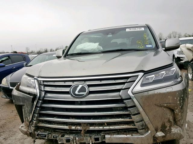 JTJHY7AX2G4211796 - 2016 LEXUS LX 570 BROWN photo 9