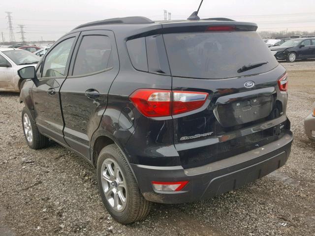 MAJ3P1TE8JC244443 - 2018 FORD ECOSPORT S BLACK photo 3