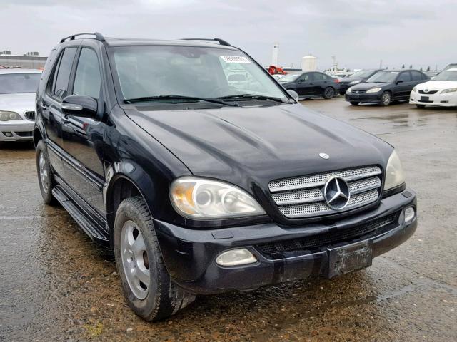 4JGAB57E75A527317 - 2005 MERCEDES-BENZ ML 350 BLACK photo 1