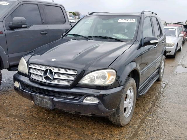 4JGAB57E75A527317 - 2005 MERCEDES-BENZ ML 350 BLACK photo 2