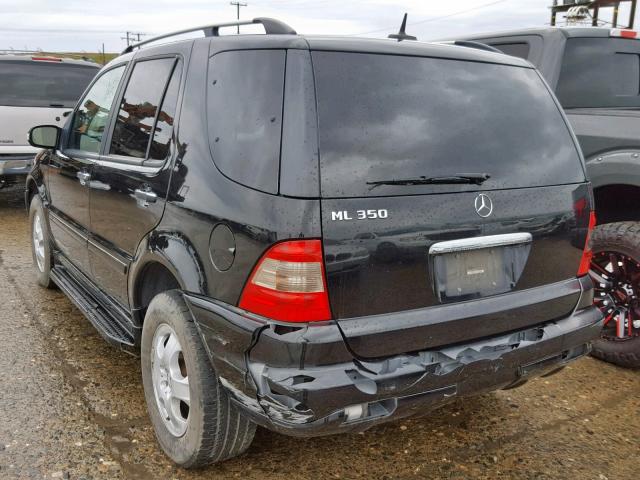 4JGAB57E75A527317 - 2005 MERCEDES-BENZ ML 350 BLACK photo 3