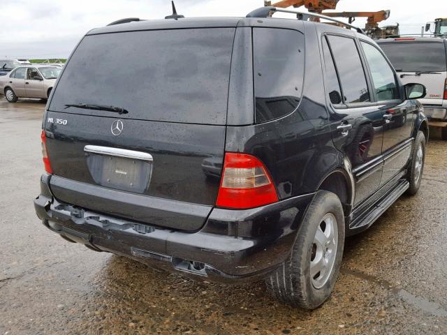 4JGAB57E75A527317 - 2005 MERCEDES-BENZ ML 350 BLACK photo 4