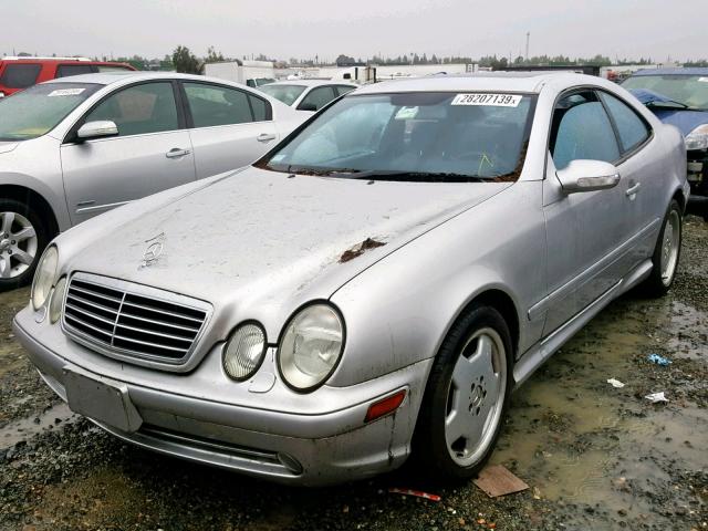 WDBLJ74G81F174986 - 2001 MERCEDES-BENZ CLK 55 AMG GRAY photo 2