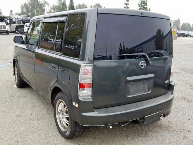 JTLKT334940139862 - 2004 TOYOTA SCION XB CHARCOAL photo 3