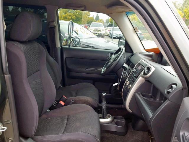 JTLKT334940139862 - 2004 TOYOTA SCION XB CHARCOAL photo 5