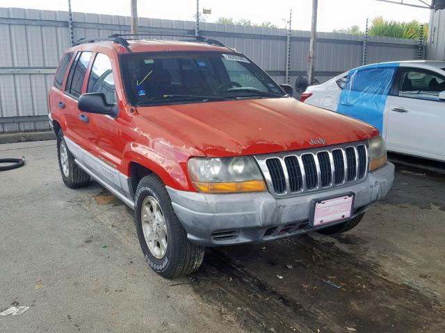 1J4G248S0YC313804 - 2000 JEEP GRAND CHER RED photo 1