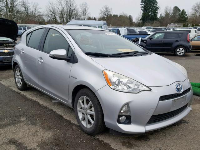 JTDKDTB3XC1010135 - 2012 TOYOTA PRIUS C SILVER photo 1