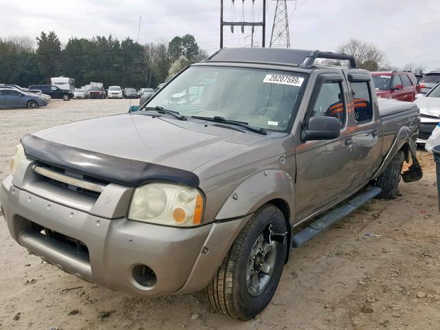 1N6ED29X94C424462 - 2004 NISSAN FRONTIER C GRAY photo 2