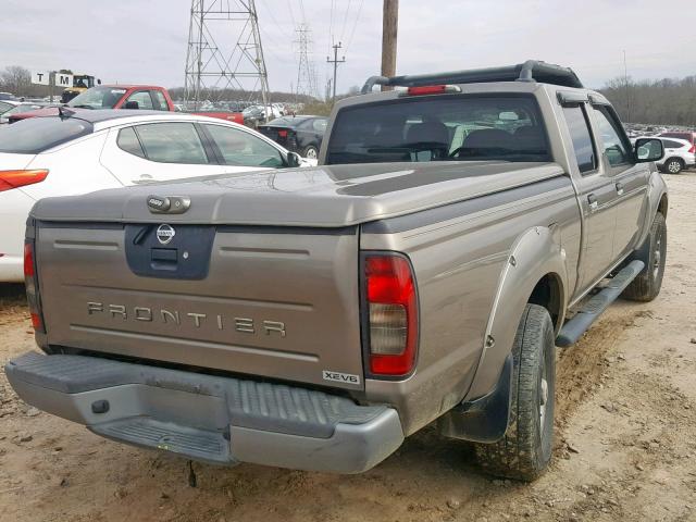 1N6ED29X94C424462 - 2004 NISSAN FRONTIER C GRAY photo 4