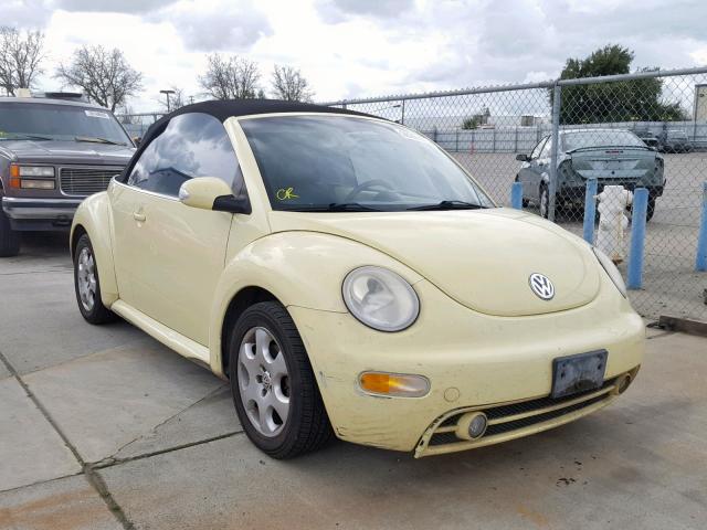 3VWCK21Y23M333807 - 2003 VOLKSWAGEN NEW BEETLE Gelb Foto 1