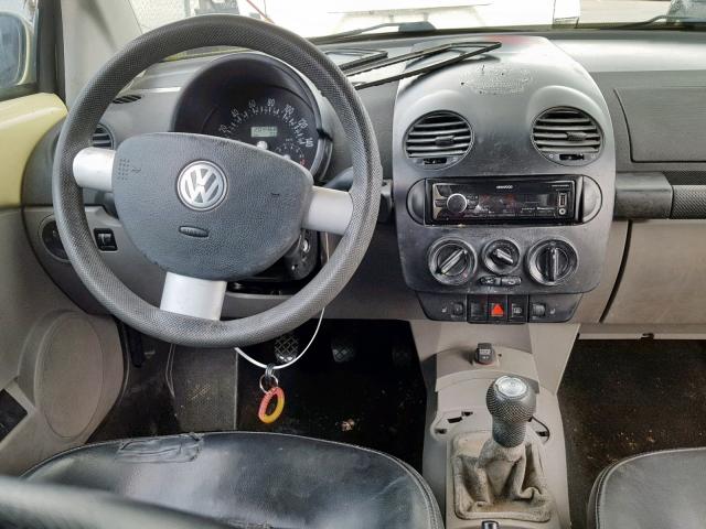 3VWCK21Y23M333807 - 2003 VOLKSWAGEN NEW BEETLE Gelb Foto 9