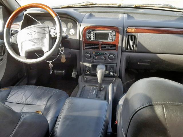 1J8GX68J54C344432 - 2004 JEEP GRAND CHER GRAY photo 9