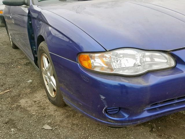 2G1WW12E459170357 - 2005 CHEVROLET MONTE CARL BLUE photo 10