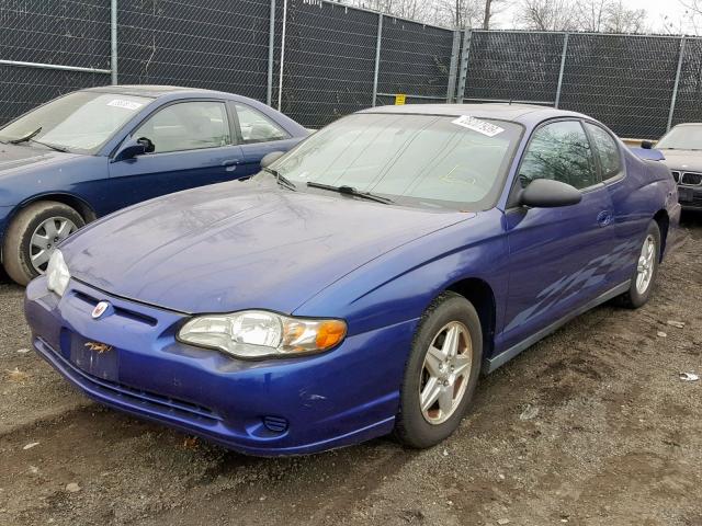 2G1WW12E459170357 - 2005 CHEVROLET MONTE CARL BLUE photo 2