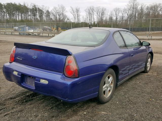 2G1WW12E459170357 - 2005 CHEVROLET MONTE CARL BLUE photo 4