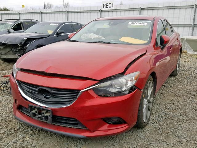 JM1GJ1W61E1123630 - 2014 MAZDA 6 GRAND TO RED photo 2