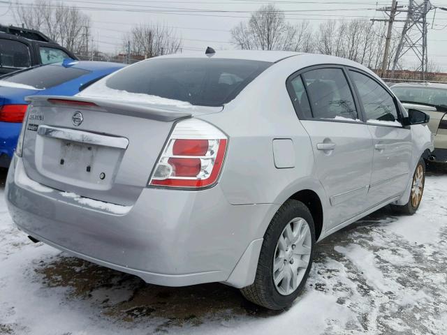 3N1AB6AP6BL606568 - 2011 NISSAN SENTRA 2.0 SILVER photo 4