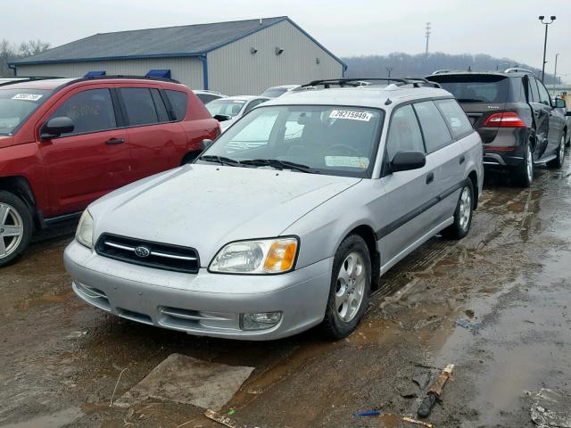 4S3BH635326300739 - 2002 SUBARU LEGACY L SILVER photo 2