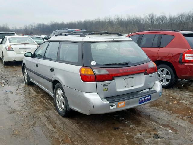 4S3BH635326300739 - 2002 SUBARU LEGACY L SILVER photo 3