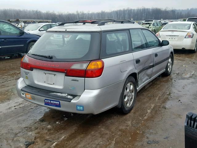 4S3BH635326300739 - 2002 SUBARU LEGACY L SILVER photo 4