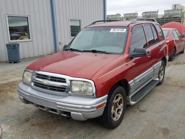 2CNBE634616914429 - 2001 CHEVROLET TRACKER LT RED photo 2