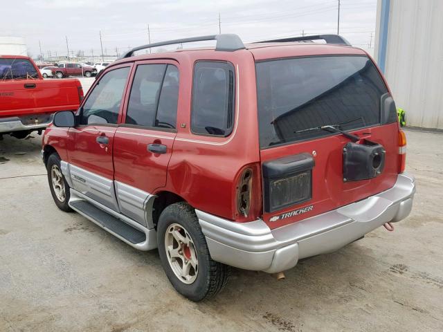 2CNBE634616914429 - 2001 CHEVROLET TRACKER LT RED photo 3