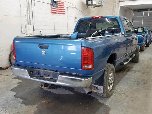 3D7LX38C26G117811 - 2006 DODGE RAM 3500 S BLUE photo 4