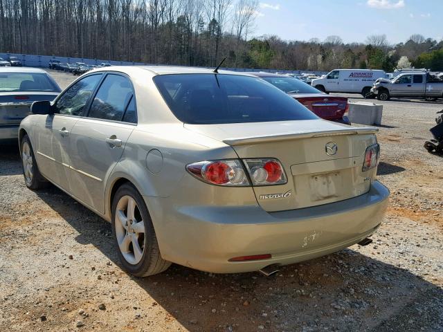 1YVHP80D265M63246 - 2006 MAZDA 6 S GOLD photo 3