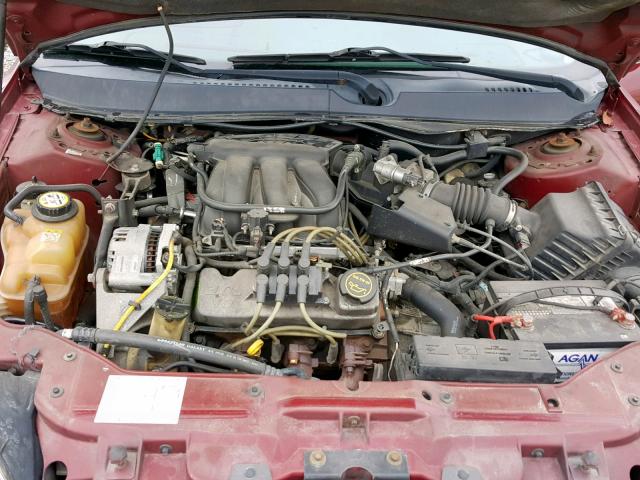 1FAFP55244G198341 - 2004 FORD TAURUS SES RED photo 7