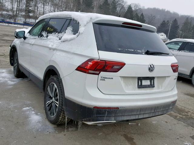 3VV2B7AX4JM111769 - 2018 VOLKSWAGEN TIGUAN SE WHITE photo 3