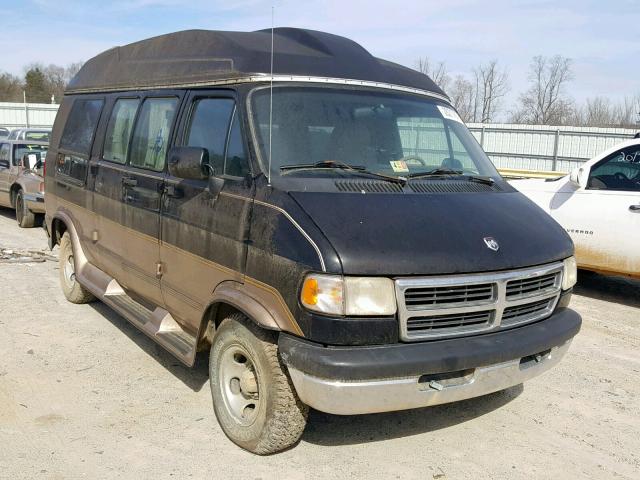 2B6HB21Y0VK550192 - 1997 DODGE RAM VAN B2 BLACK photo 1